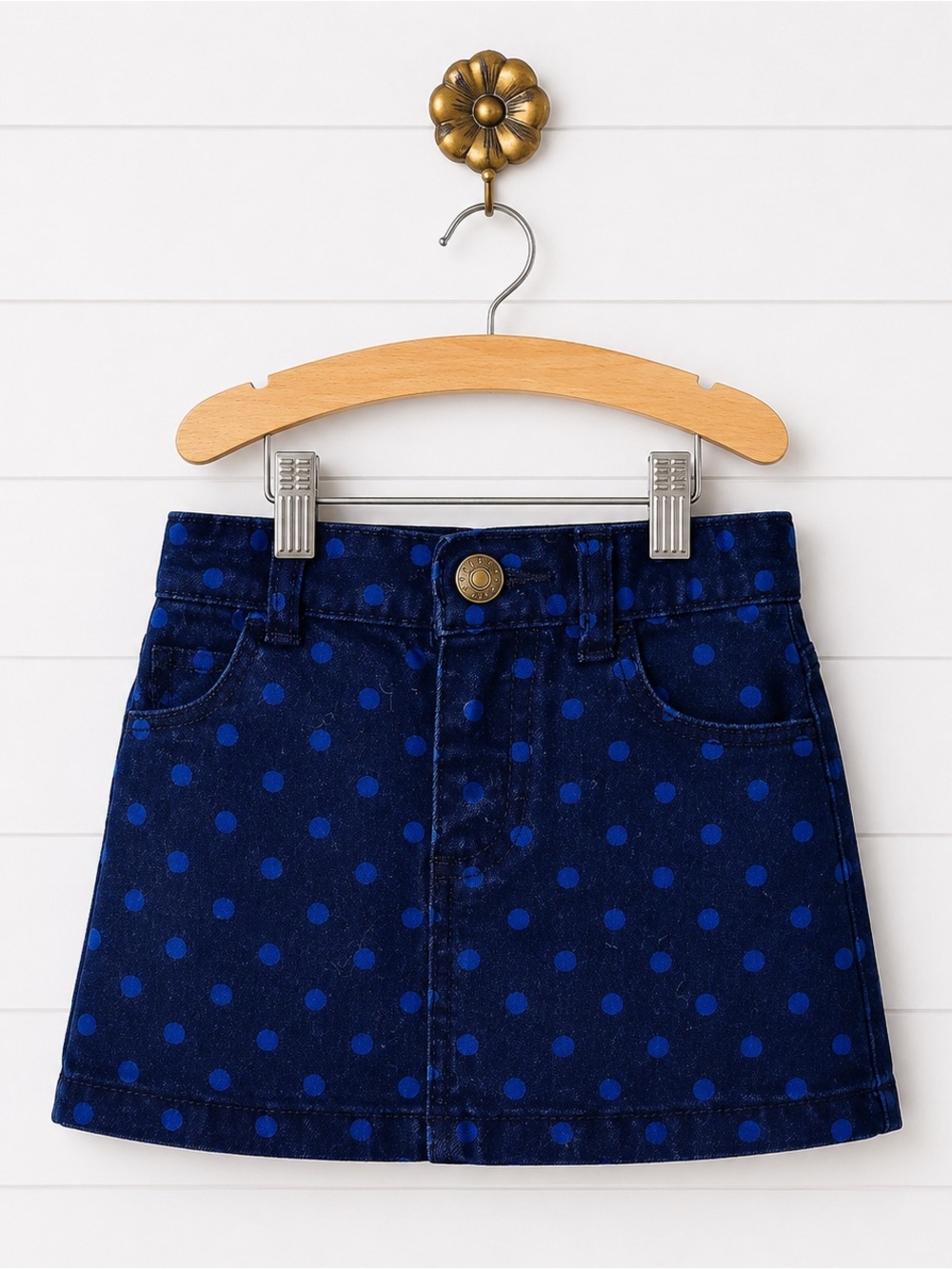 Joe Fresh Blue Polka Dot Skirt 1 year